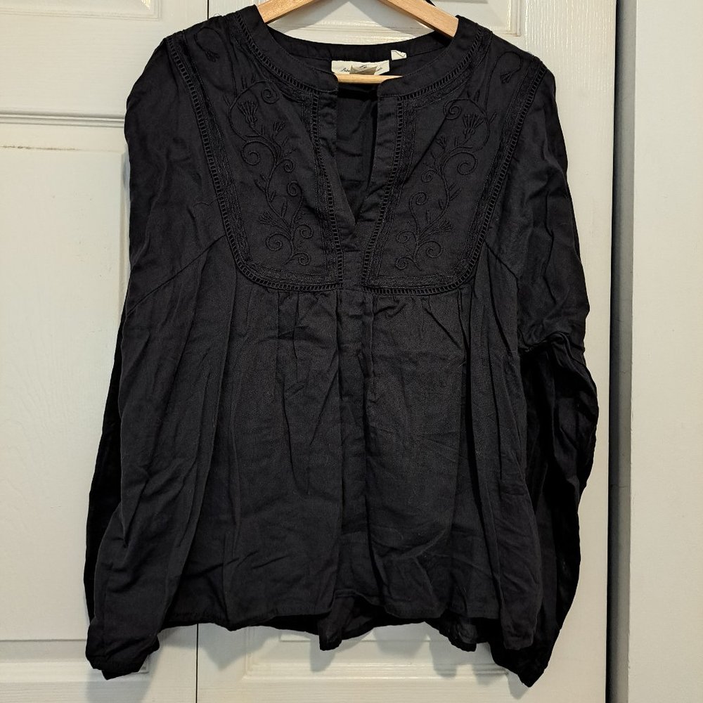 H&M Flowy Peasant Style Top/Blouse